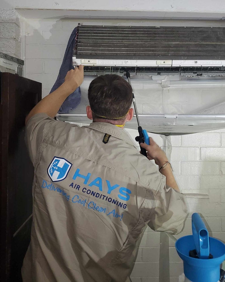 air conditioning cleaning by hays air conditioning team